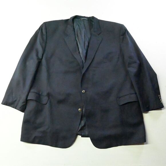 Jack Victor 60L Navy Blue Silver‎ Button King SPJ Mens Blazer Sport Coat Jacket